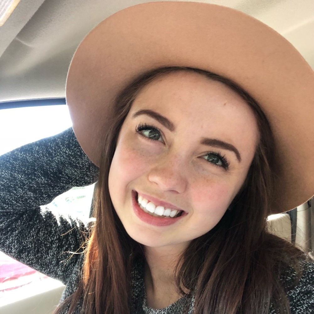 Francesca’s tan wide brim fedora.
